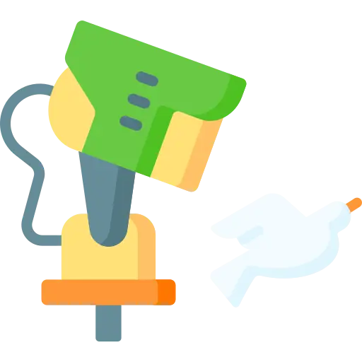 Bird deterrent and laser repellent icon